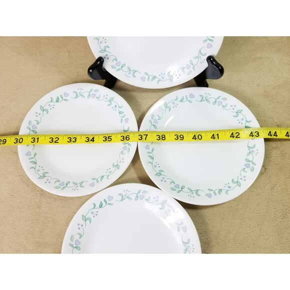 Corelle by Corning Country Cottage Bread Plate 6 3/4' Green Leaf Made in USA - Picture 15 of 15